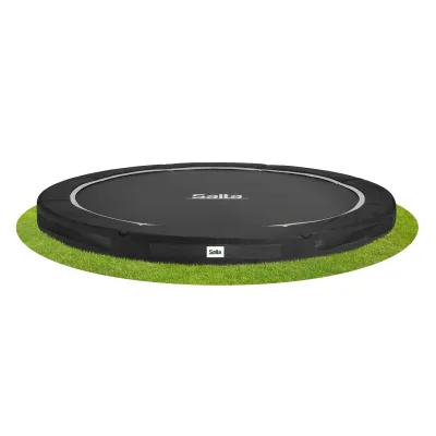 Salta Bodentrampolin Premium Ground Sports - rund - Ø366 cm - Schwarz