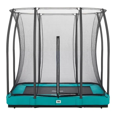 Salta Trampoline - Comfort Edition Ground- rechteckig - 214 x 153cm - Schutzrand Grün