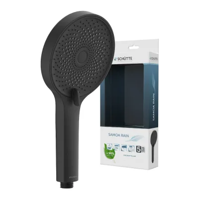 SAMOA RAIN Handbrause, Schwarz matt