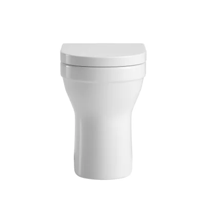 sanicomfort Stand-WC Cozy erhöht   47,5 cm Sitzhöhe   Spülrandlos mit WC Sitz Absenkautomatik weiß