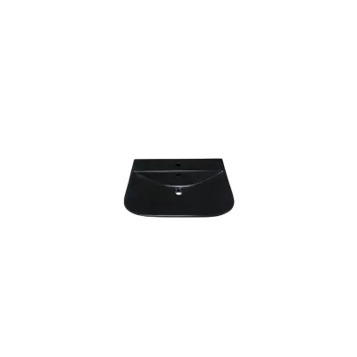 sanicomfort Waschbecken Rivo 60 cm schwarz matt, Hänge Waschtisch aus Keramik