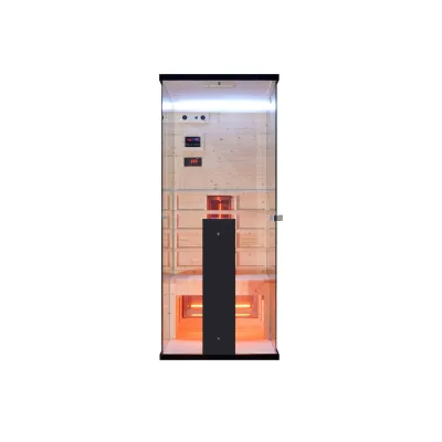 Sanotechnik Infrarotkabine Schwarz 80x190x110 cm