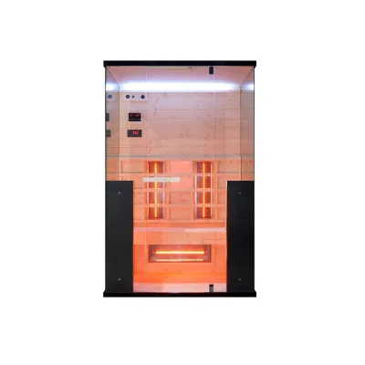 Sanotechnik Infrarotkabine Schwarz 125x190x100 cm