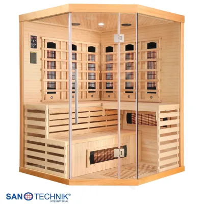 Sanotechnik Infrarotkabine Deluxe Braun 150x200x150 cm