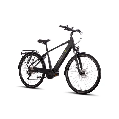SAXONETTE Premium Sport  E-Trekkingbike 10 Gang Scheibenbremse, Federgabel, Mittelmotor
