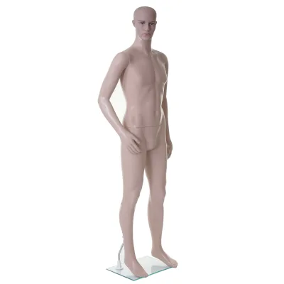 Schaufensterpuppe MCW-E37, männlich Mann Schaufensterfigur Puppe Mannequin Schneiderpuppe, lebensgroß beweglich 185cm