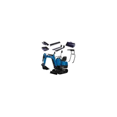Scheppach Mini-Bagger EXC815 inkl. umfangreichen Zubehör