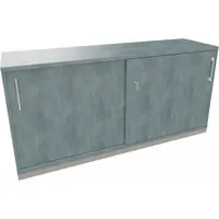 Schiebetürenschrank endless 1.600 x 781 x 442 mm (B x H x T) silberaluminium