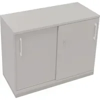 Schiebetürenschrank endless 2 Ordnerhöhen silberaluminium