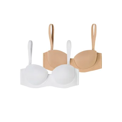 Schiesser Damen Bügel-BH Bandeau mit Schale - Unique Micro 2er Pack