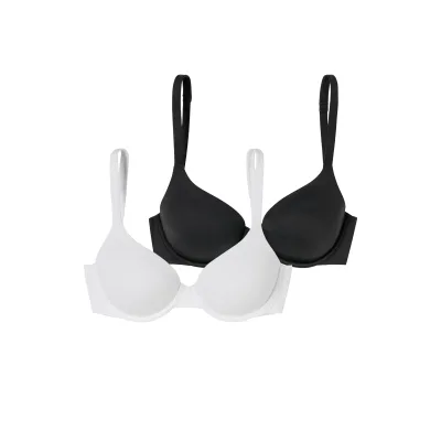 Schiesser Damen Bügel-BH BH mit Schale - Unique Micro 2er Pack
