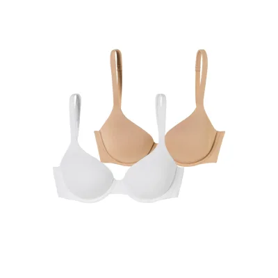 Schiesser Damen Bügel-BH BH mit Schale - Unique Micro 2er Pack