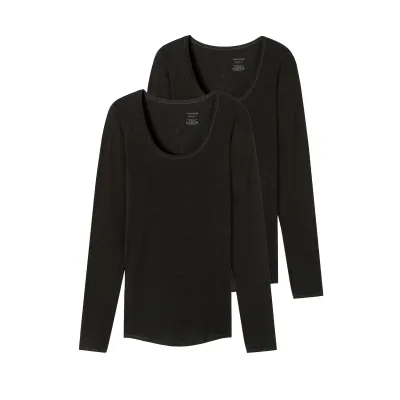 Schiesser Damen Longsleeve Personal Fit 2er Pack