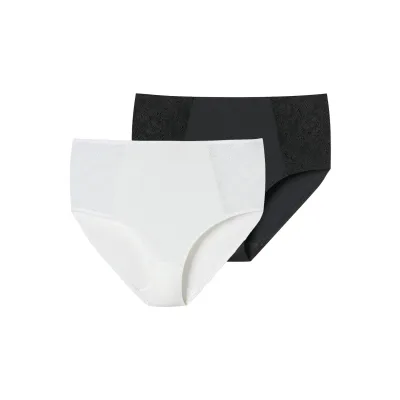 Schiesser Damen Midislip Air Spitze 2er Pack