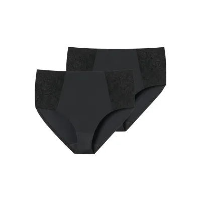 Schiesser Damen Midislip Air Spitze 2er Pack