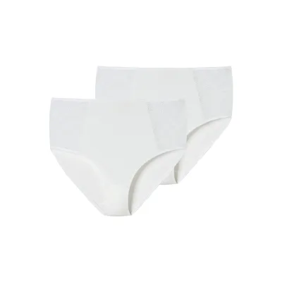 Schiesser Damen Midislip Air Spitze 2er Pack