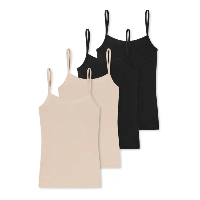 Schiesser Damen Spaghettitop Modal Essentials 4er Pack
