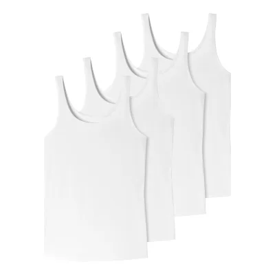 Schiesser Damen Trägertop Uncover 4er Pack