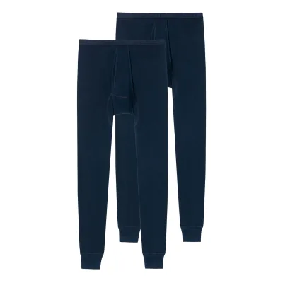Schiesser Herren Lange Unterhose Original Feinripp 2er Pack