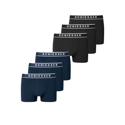 Schiesser Herren Retro Boxer 95/5 Cotton 6er Pack