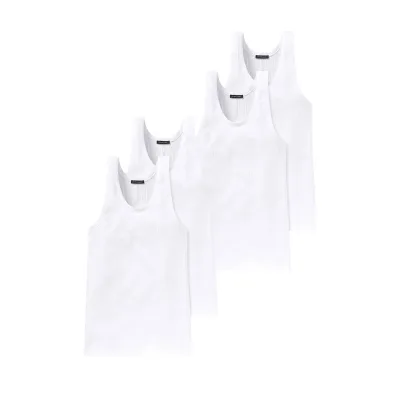 Schiesser Herren Unterhemd Authentic 4er Pack