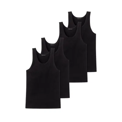 Schiesser Herren Unterhemd Authentic 4er Pack