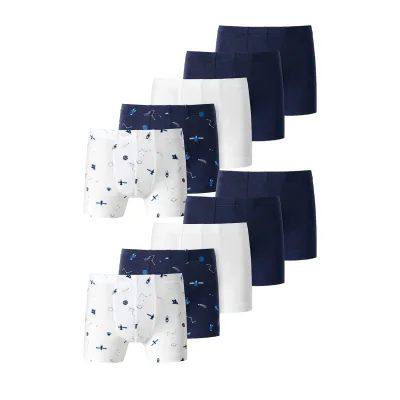 Schiesser Jungen Retro Boxer 95/5 Cotton 10er Pack