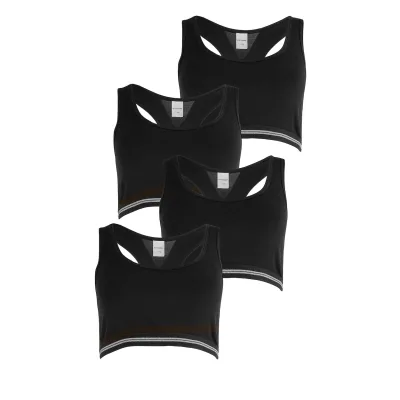 Schiesser Mädchen Bustier Long Life Rib 4er Pack