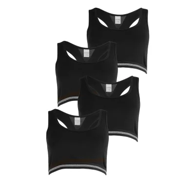 Schiesser Mädchen Bustier Long Life Rib 4er Pack