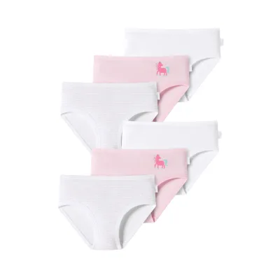 Schiesser Mädchen Slip Fine Rib 6er Pack