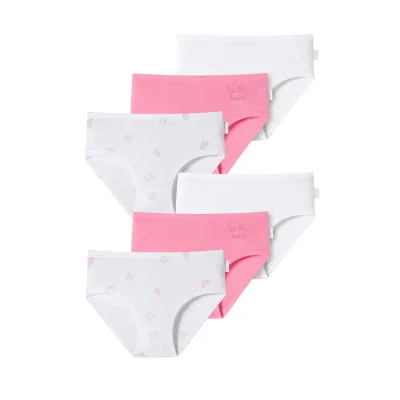 Schiesser Mädchen Slip Fine Rib 6er Pack