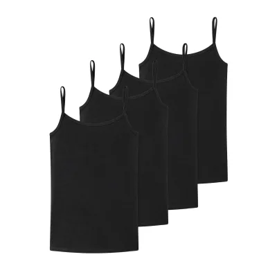 Schiesser Mädchen Spaghettitop 95/5 Cotton 4er Pack