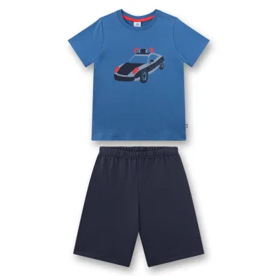Schlafanzug Polizei kurz Kids Jungen Pyjama