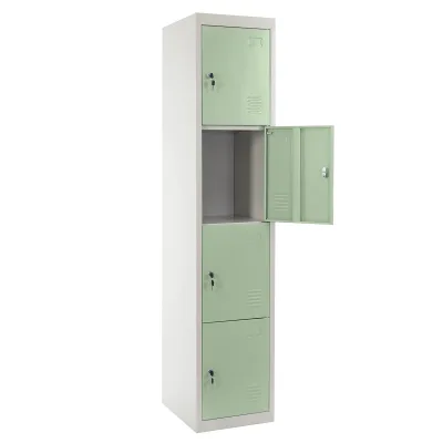 Schließfach Preston T163, Schließfachschrank Wertfachschrank Spind, Metall 180x38x45cm, grün