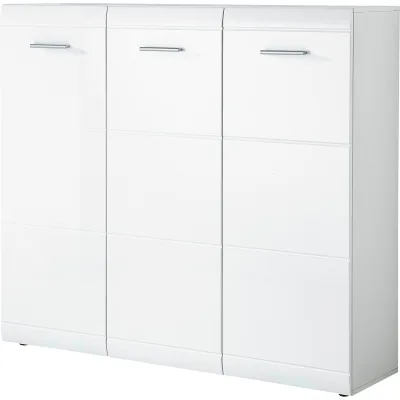 Schuhschrank mit drei Türen mit Rillenfräsung GW-ADANA 3523