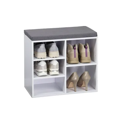 Kesper Schuhschrank mit Sitzkissen - versch. Ausführungen - weiß klein