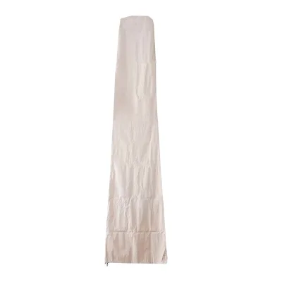 Schutzhülle 370cm für 5x5m XXL-Marktschirm MCW-D20, Abdeckhülle Cover mit Reißverschluss ~ creme