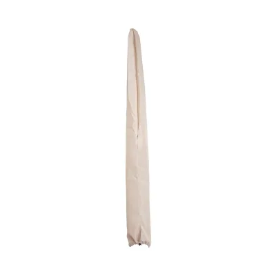 Schutzhülle für Holz-Sonnenschirm Lissabon 3m, Abdeckhülle Cover mit Kordelzug ~ creme