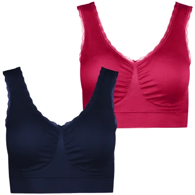 Seamless-BH mit Spitze 2er-Pack