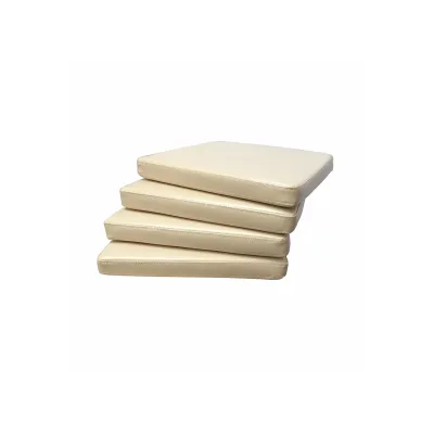 Sedex SEDEX 4x Sitzpolster Larissa Kunstleder Beige für Rattan und Loomstühle