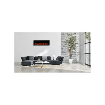 Sedex El Fuego® Elektrokamin „Cortina“ 110 cm mit Heizung – Schwarz