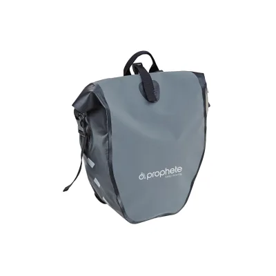 Seitenpacktasche, 100 % wasserdicht, reflektierende Elemente, mit Tragegriff, Volumen: 20 Liter, Farbe: grau