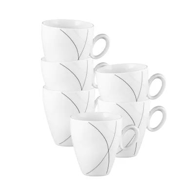 Seltmann Weiden Becher mit Henkel Trio Highline 0,3 l 6er Set