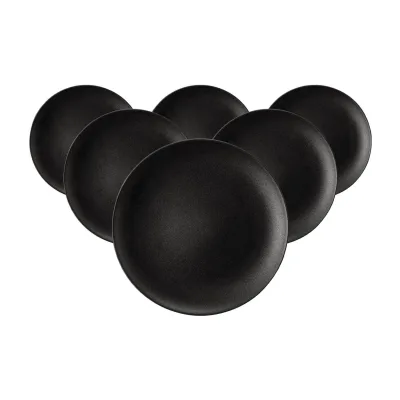 Seltmann Weiden Brotteller Liberty Velvet Black ø 17,7 cm 6er Set