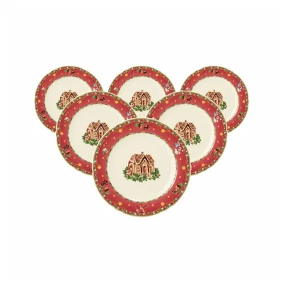 Seltmann Weiden Brotteller Marieluise Weihnachtsnostalgie ø 17 cm 6er Set
