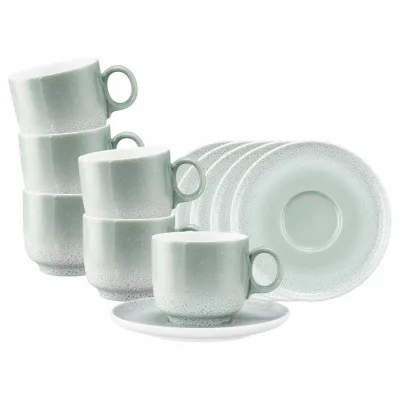 Seltmann Weiden Cappuccinotassen mit Untertassen Sento Home 300 ml 6er Set