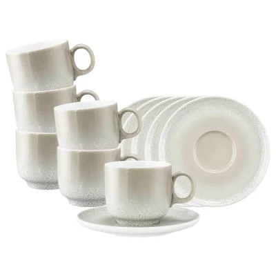 Seltmann Weiden Cappuccinotassen mit Untertassen Sento Home 300 ml 6er Set