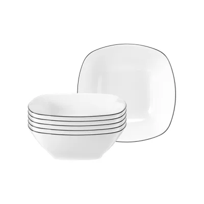 Seltmann Weiden Dessertschalen Lido Black Line 15 x 15 cm 6er Set