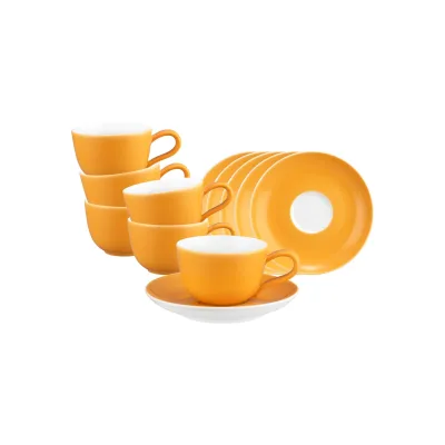 Seltmann Weiden Espressotasse mit Untertasse Liberty Pure Colors 90 ml 6er Set