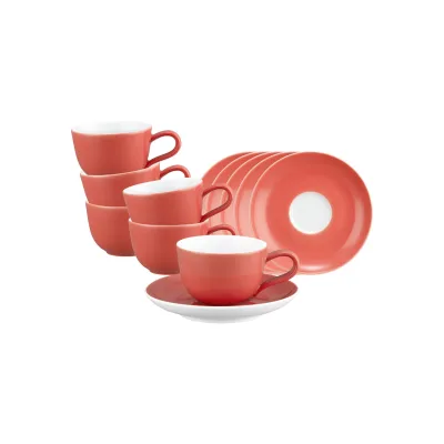 Seltmann Weiden Espressotasse mit Untertasse Liberty Pure Colors 90 ml 6er Set